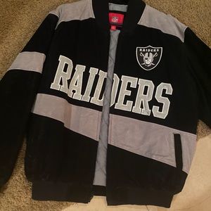 Official NFL Raiders suede jacket in excellent condition
